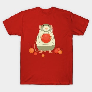 Mouse with a Christmas ball II T-Shirt